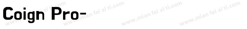 Coign Pro字体转换